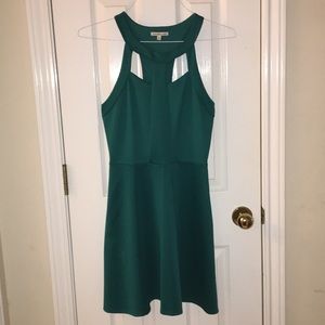 Simple Turquoise Spandex Dress